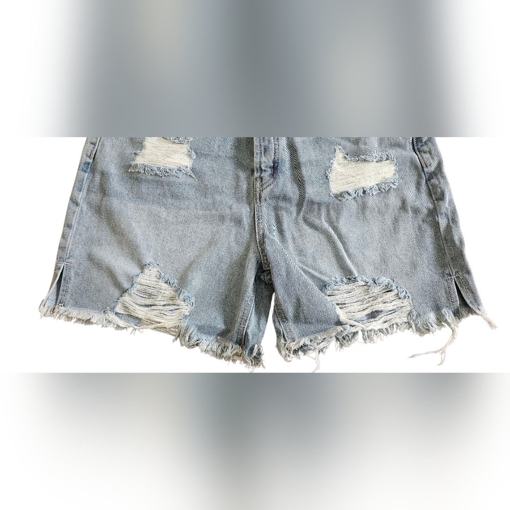 Juicy Couture Womens 26 Distressed Denim Shorts Cutoff Raw Hem NWT - Picture 4 of 8